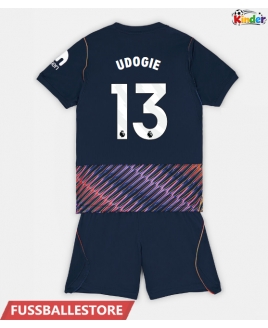 Günstige Tottenham Hotspur Destiny Udogie #13 Auswärts Trikotsatzt Kinder 2026-27 Kurzarm (+ Kurze Hosen)
